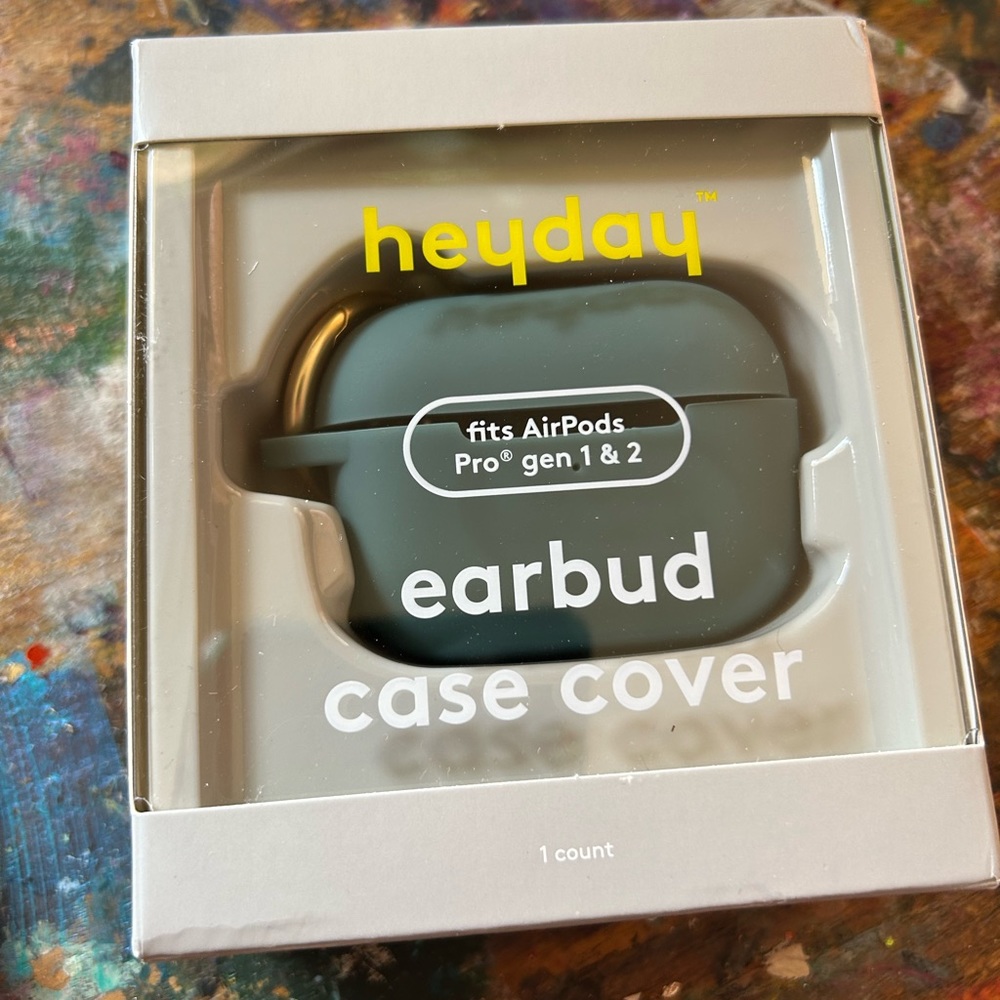 Earbuds case cover green fits AirPods Pro gen 1&2